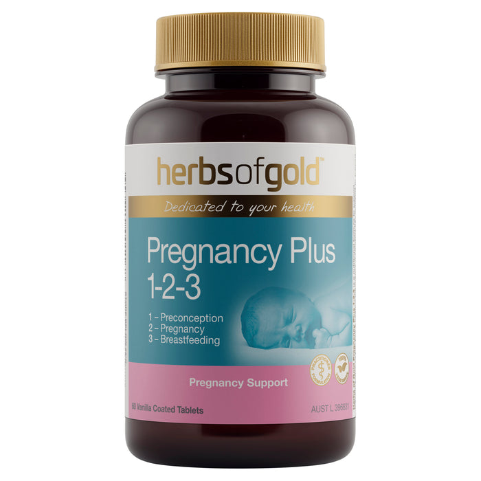 Herbs Of Gold Pregnancy Plus 1-2-3 60 Tablets