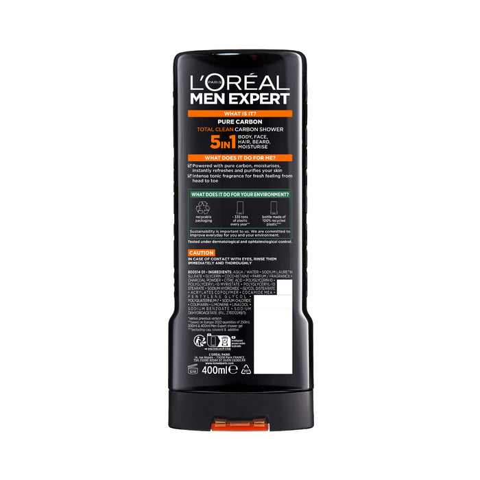 L'Oreal Men Expert Total Clean Shower Gel 400ml