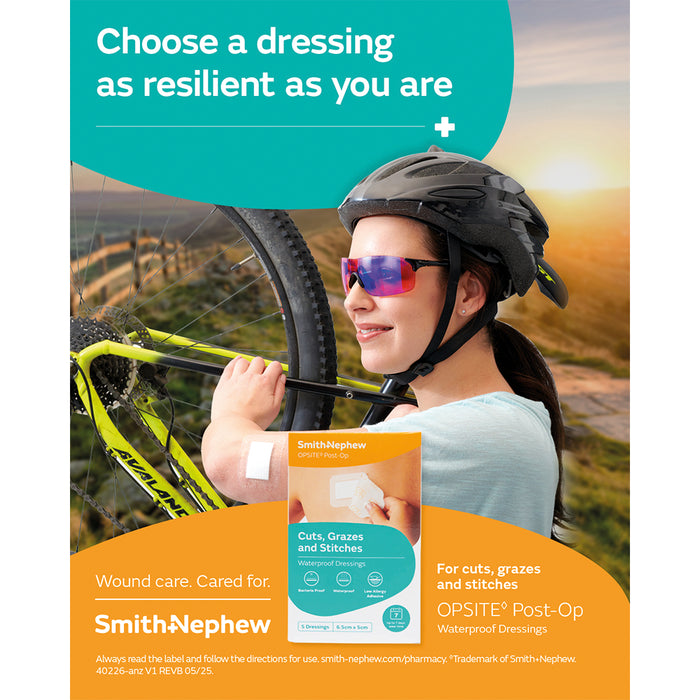 Opsite Post-Op Waterproof Dressings 12cm x 10cm 3 Pack