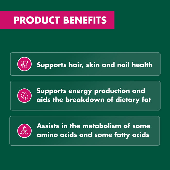 Nature's Own Biotin 300mcg 100 Tablets.