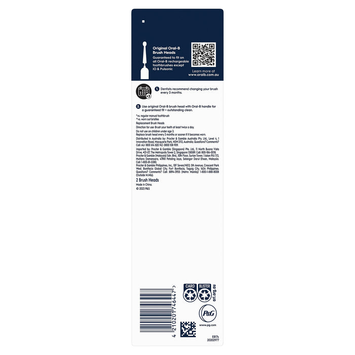 Oral B Brushheads EB17-2 ES Precision Clean Sensitive 2pk.