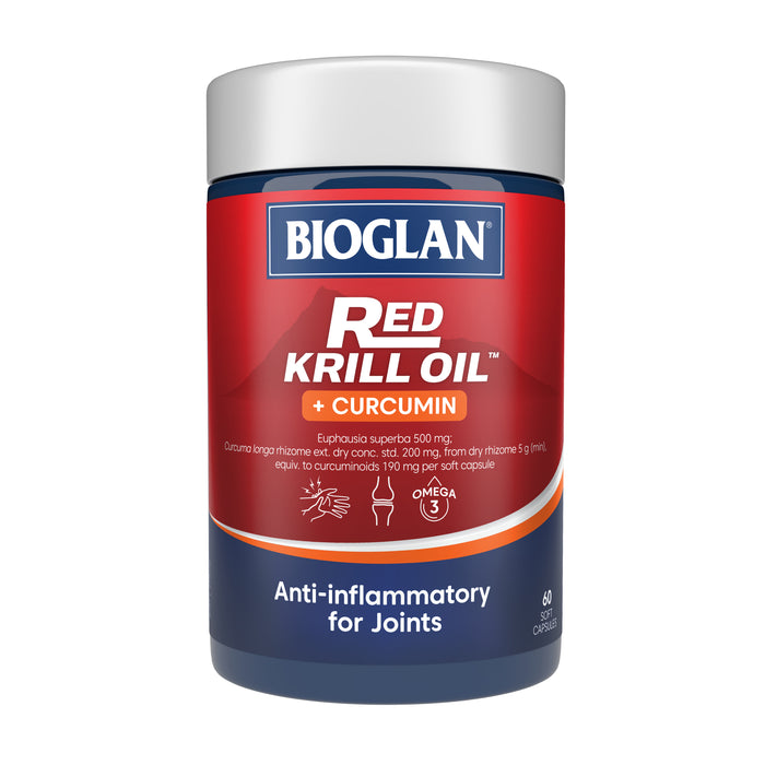 Bioglan Red Krill Oil Plus Curcumin 60 Capsules