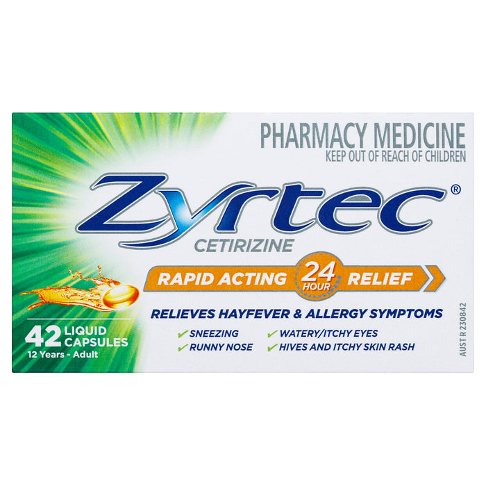 Zyrtec 10mg Liquid Capsules 42.