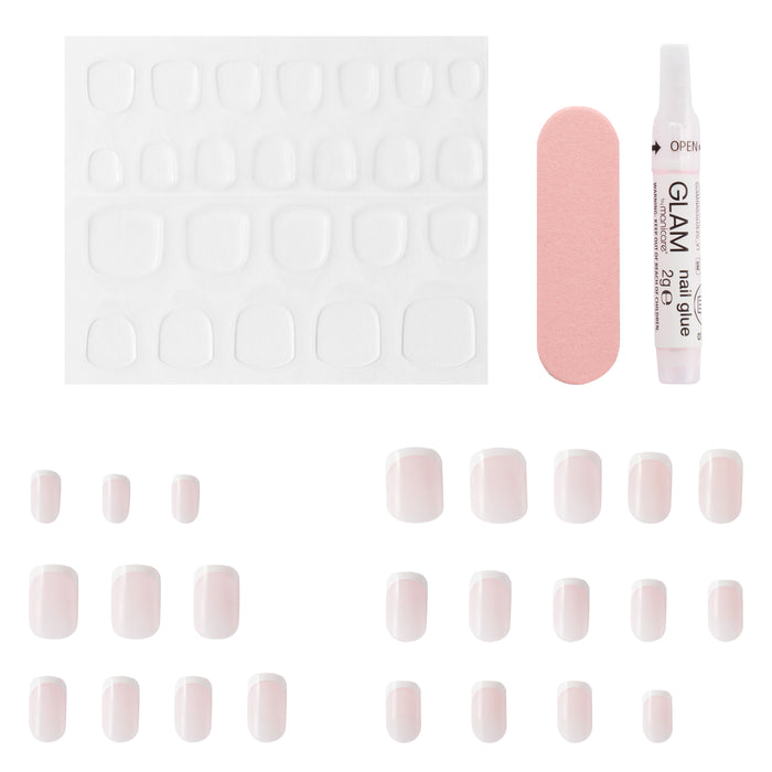 Glam By Manicare 428 French Pink Medium Square Kit