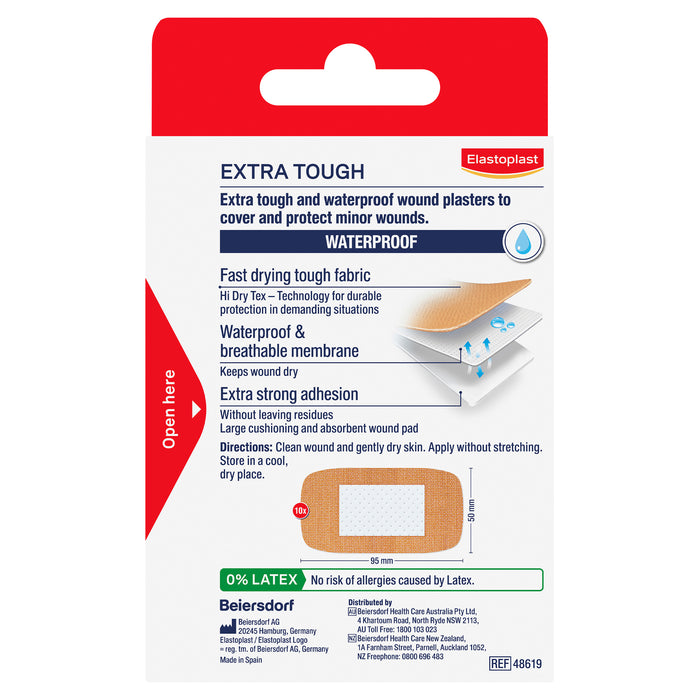 Elastoplast Heavy Fabric Waterproof Extra Large 10