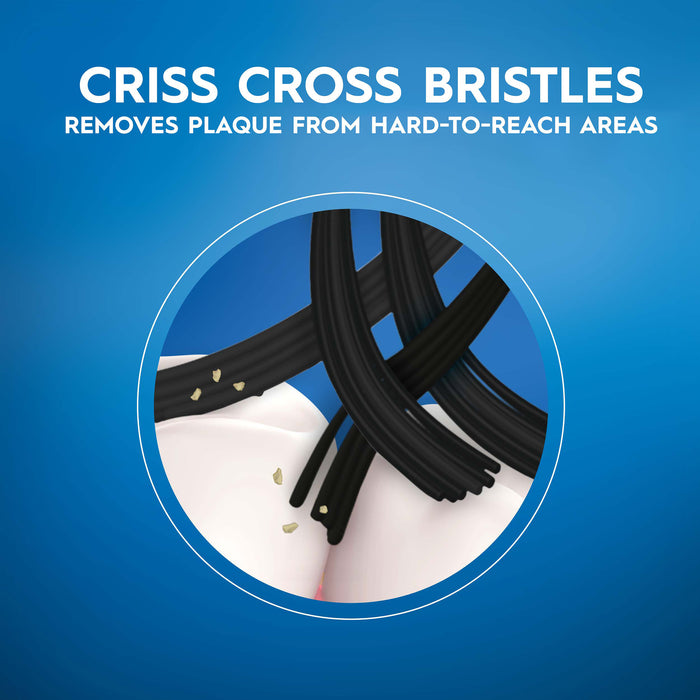 Oral B  Toothbrush Cross Action Whitening Charcoal Manual 1Pk