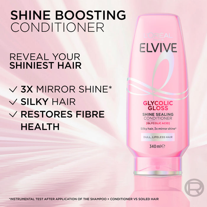 L'Oreal Paris Elvive Glycolic Gloss Conditioner 340ml