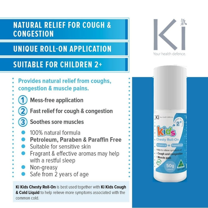 Ki Kids Chesty Roll On 50g
