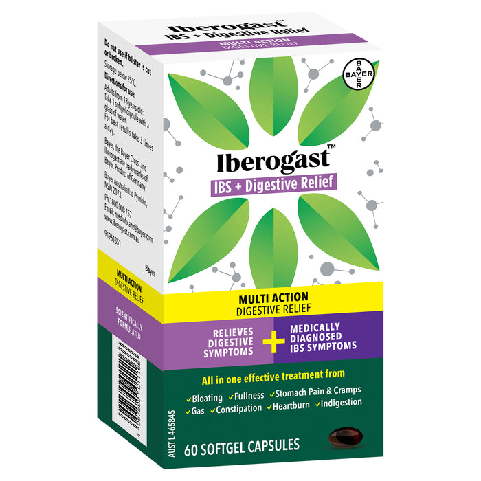 Iberogast IBS & Digestive Relief 60 Softgel Capsules