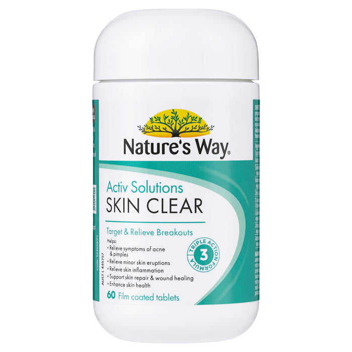 Nature's Way Beauty Activ Solutions Skin Clear 60 Tablets