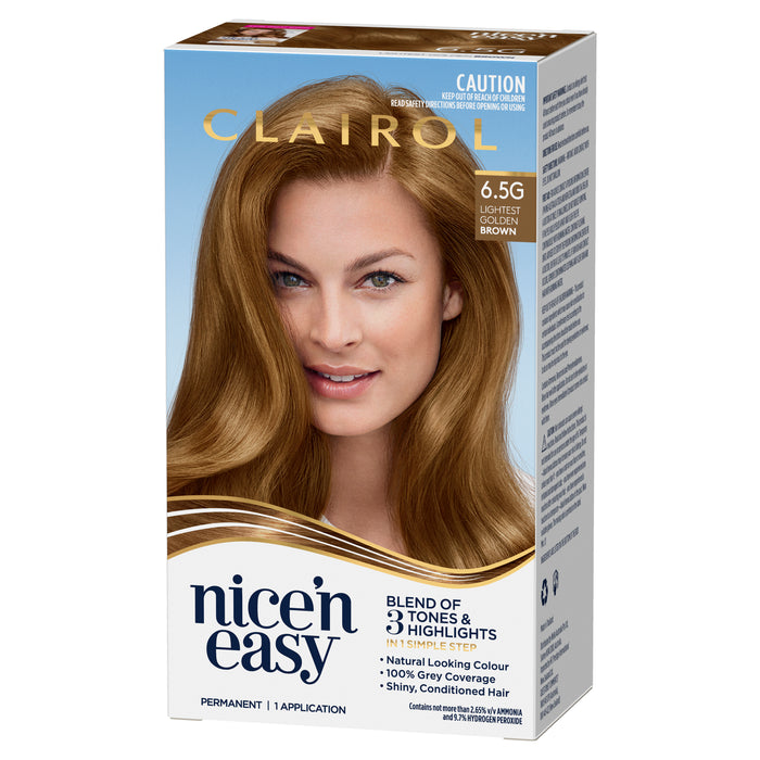 Clairol Nice N Easy 6.5G Light Golden Brown.