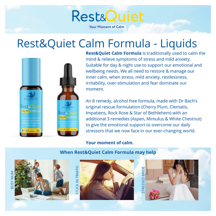 Rest and Quiet Calm Formula 25ml Oral Spray.