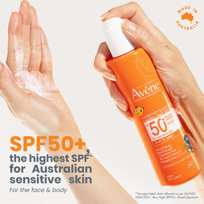 Avene Sunsitive Sunscreen Children Spray SPF 50+ 200ml