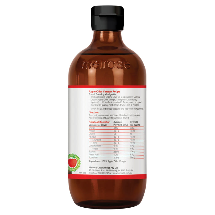 Melrose Double Strength Apple Cider Vinegar 500ml