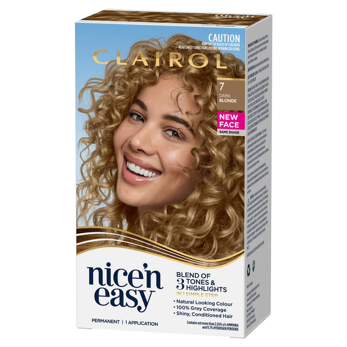Clairol Nice N Easy 7 Natural Dark Blonde.