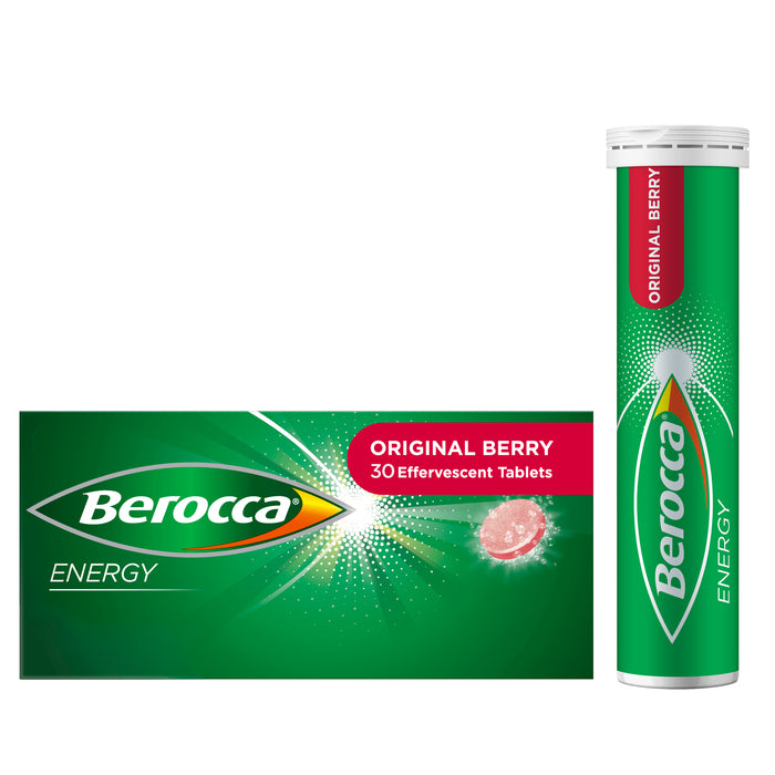 Berocca Energy Original Berry Effervescent Tablets 30