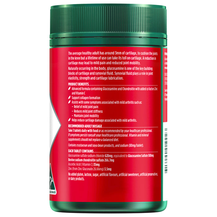 Nature's Own Glucosamine Sulphate with Chondroitin Advanced 180 Tablets.