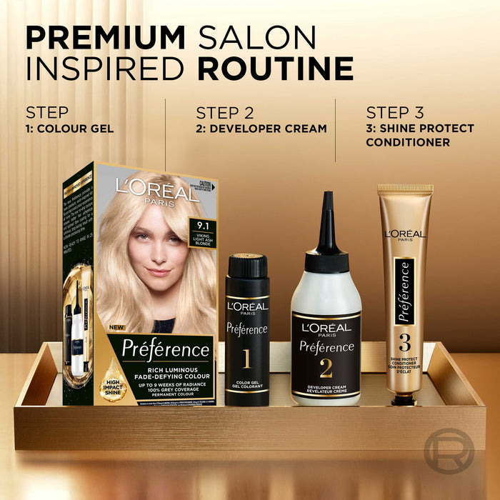 L'Oreal Preference 9.1 Light  Ash blonde