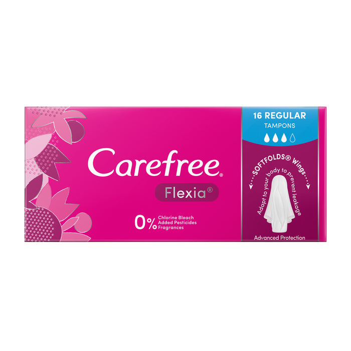 Carefree Tampons Flexia Regular 16.