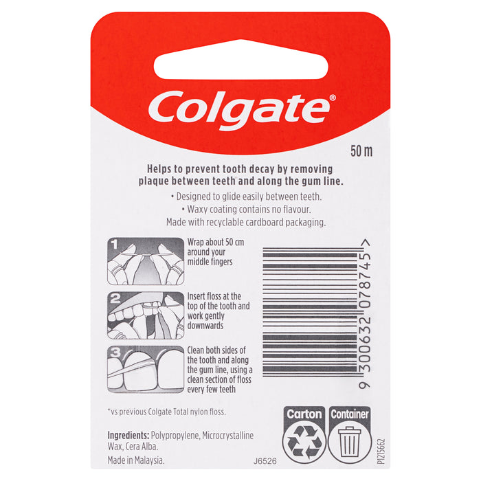 Colgate Dental Floss Waxed 50m