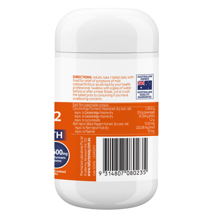 Nature's Way Curcumin Double Strength 30 Tablets.