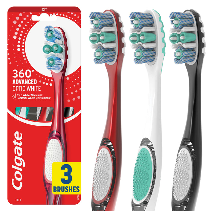 Colgate Toothbrush Optic White 360 Soft 3Pack