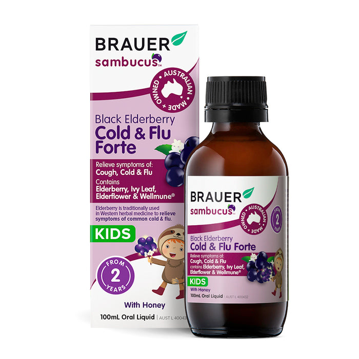 Brauer Black Elderberry Cold & Flu Forte 100ml