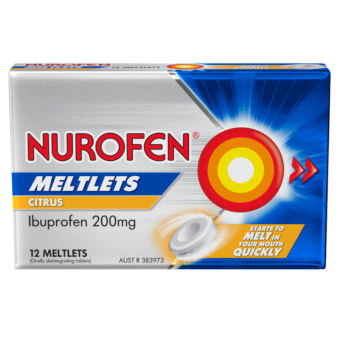 Nurofen Meltlets Citrus 200mg 12