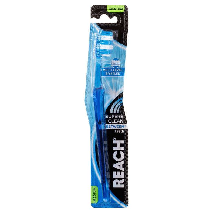 Reach Toothbrush Between Medium.