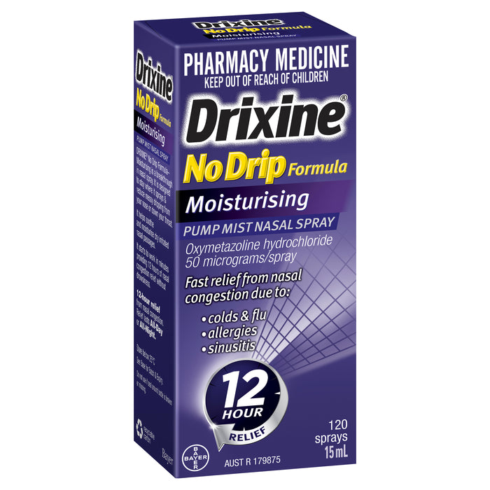 Drixine No Drip Moisturising Nasal Spray 15ml.