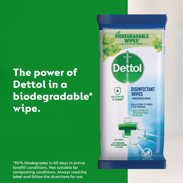 Dettol Disinfectant Wipes Fresh 110 Wipes