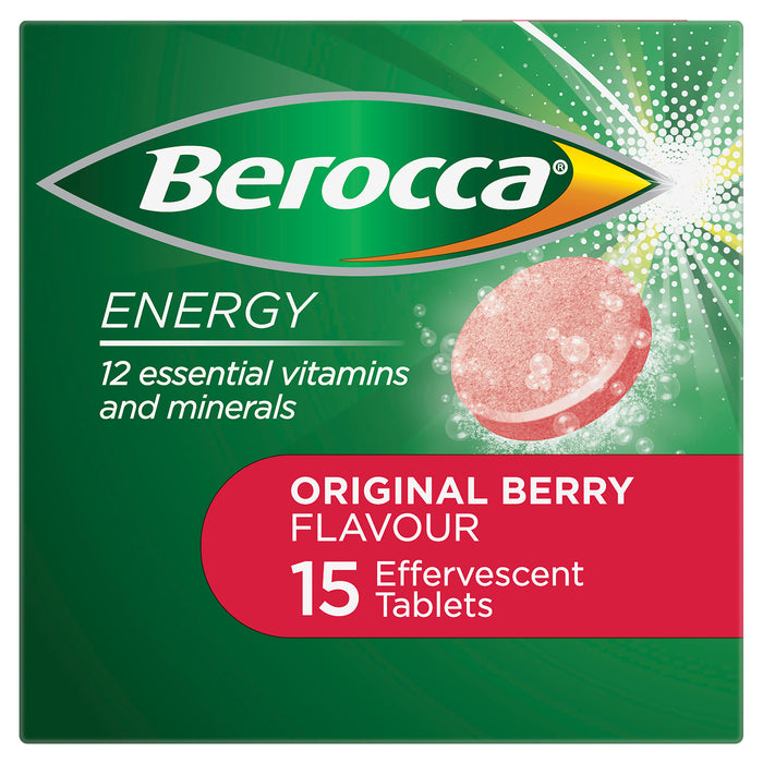 Berocca Energy Original Berry Effervescent Tablets 15