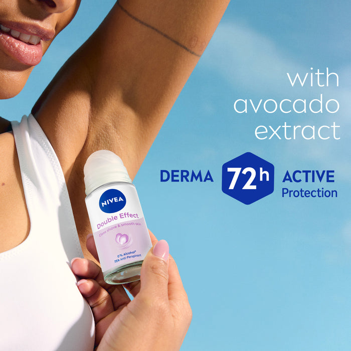 Nivea Women Deodorant Double Effect Violet Senses Roll On 50ml.