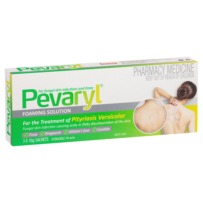 Pevaryl Foaming Solution 3 x 10g