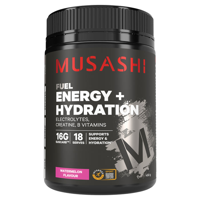 Musashi Energy & Hydration Powder 450G Watermelon