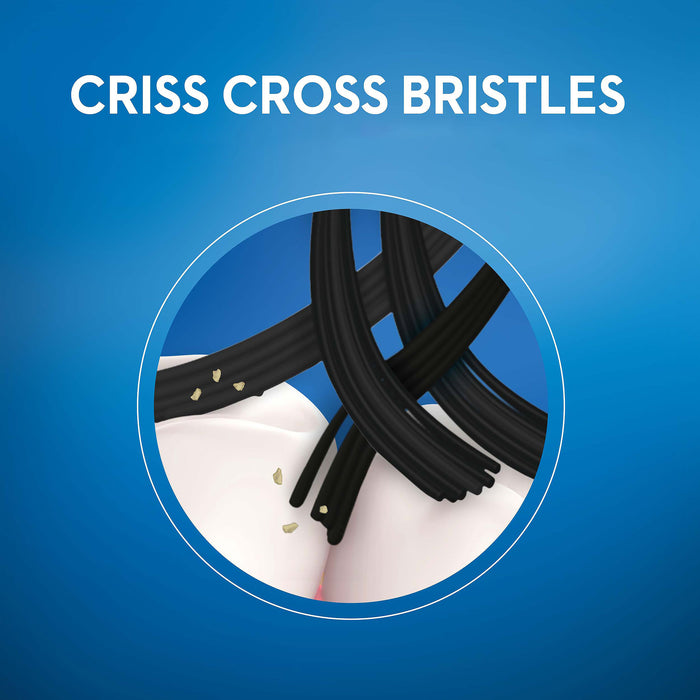 Oral B  Toothbrush Cross Action Whitening Charcoal Manual 1Pk