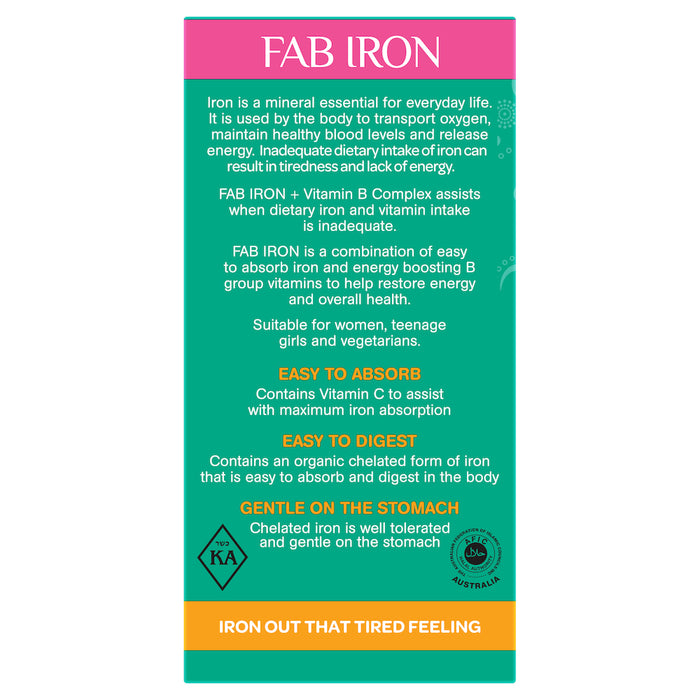 FAB Iron Tablets 60