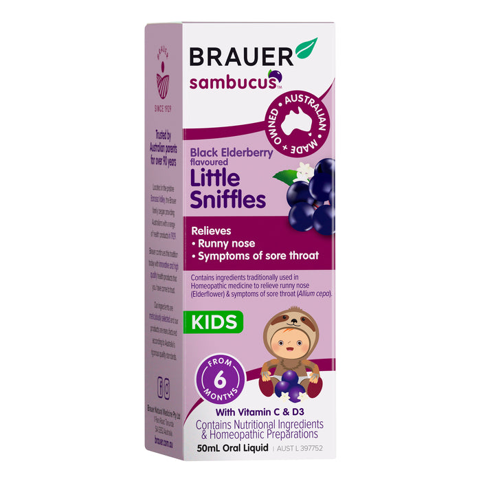 Brauer Kids Black Elderberry Little Sniffles 50ml