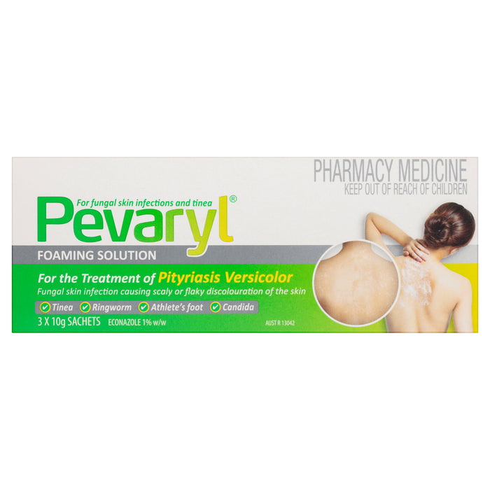 Pevaryl Foaming Solution 3 x 10g