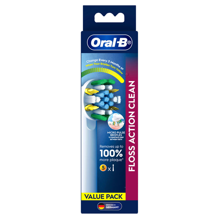 Oral B Power Toothbrush Floss Action Refills 5 Pack