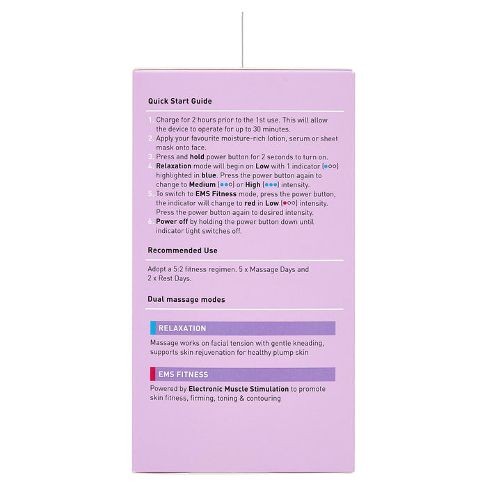 Manicare 23108 Nova Fit Face Massager with EMS Technology.