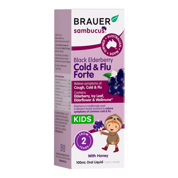 Brauer Black Elderberry Cold & Flu Forte 100ml