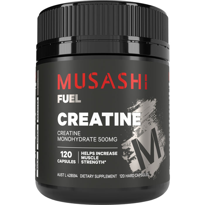 Musashi Creatine 500mg 120 capsules.