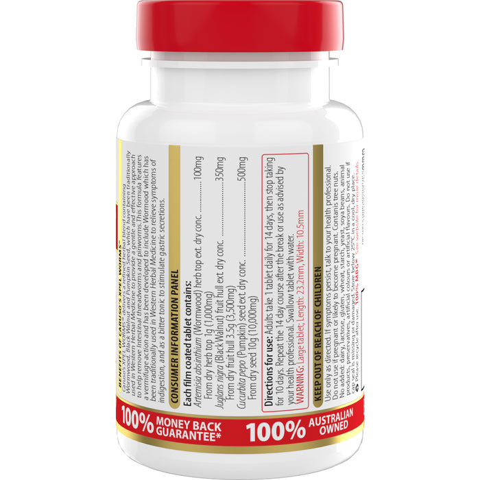 Caruso's Xpel Worms 28 Tablets