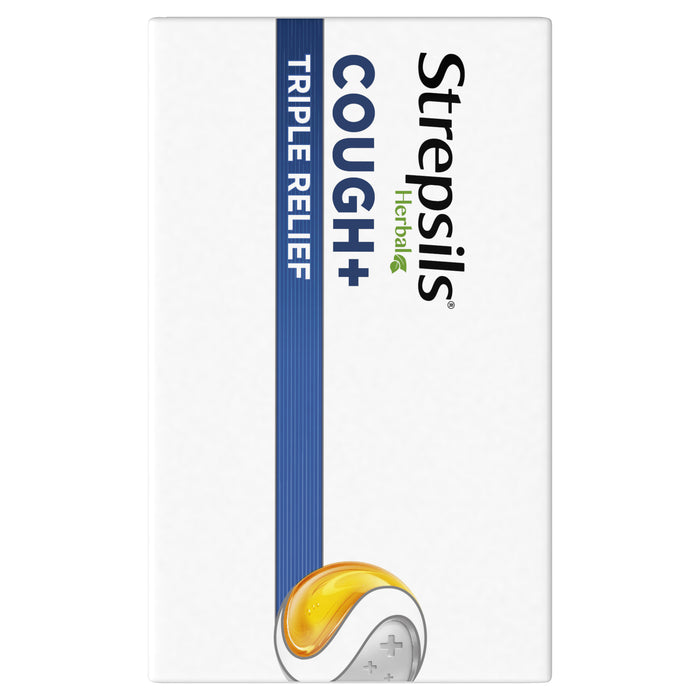 Strepsils Herbal Cough+ Honey Lemon 32 Lozenges