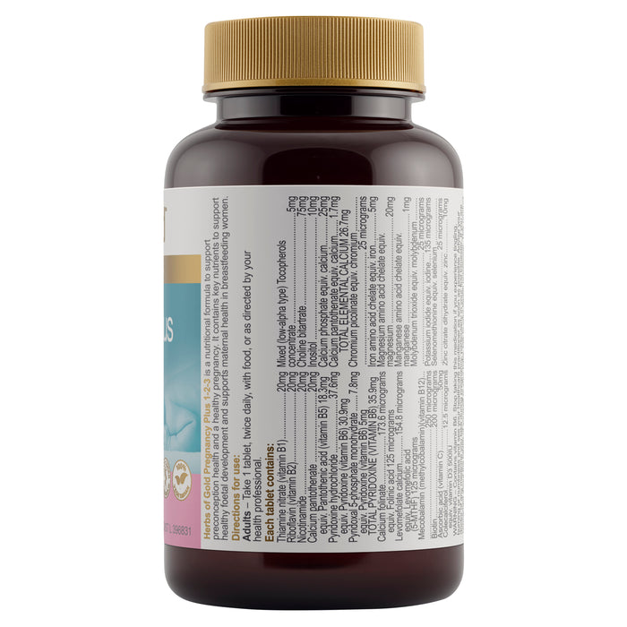 Herbs Of Gold Pregnancy Plus 1-2-3 60 Tablets
