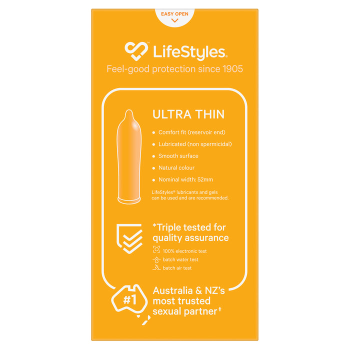 Ansell Lifestyles Condoms Ultra Thin 10 Pack