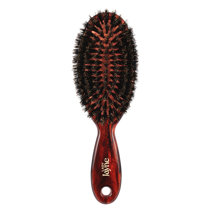 Lady Jayne Pad Brush 100% Boar Bristle Purse.