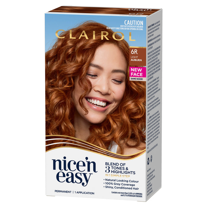 Clairol Nice N Easy 6R Natural Light Auburn.