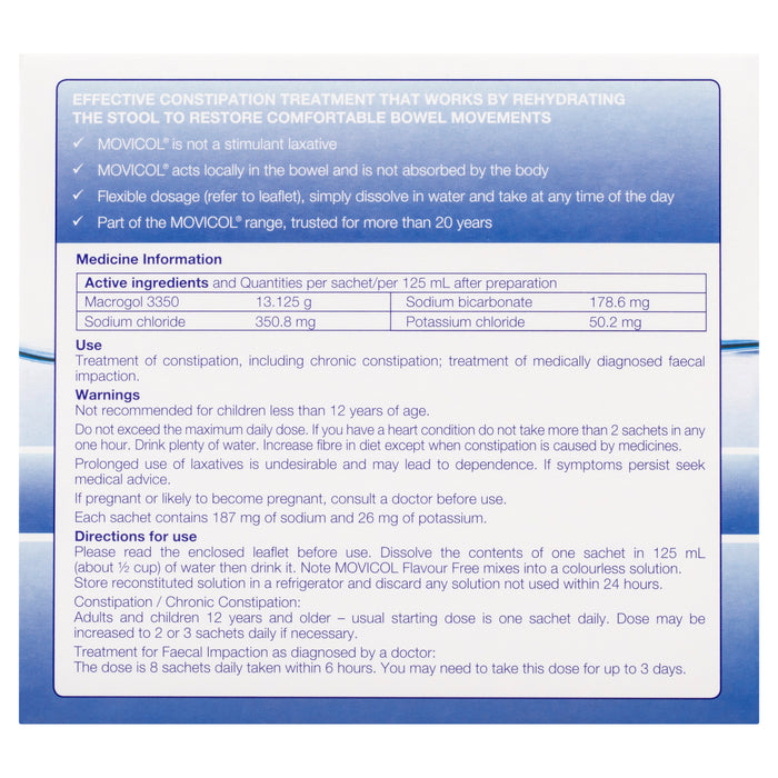 Movicol Sachets Flavour Free 30